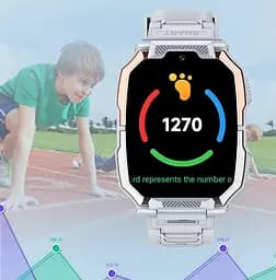 Дитячий смарт годинник телефон Lemfo Y52 2-в-1 зі знімним корпусом, носінням на шиї, 4G сім картою, GPS, відеодзвінками, на Android OS, 16GB пам’яті, YouTube, WhatsApp, TikTok, Google та SOS Сірий - мініатюра 9