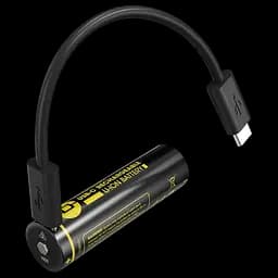 Акумулятор 18650 Nitecore NL1834R 3400mAh 3.7V Li-Ion із зарядкою від USB-C (Чорний) - мініатюра 2