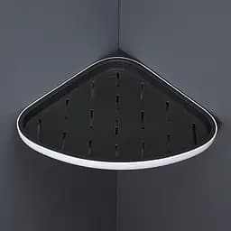 Полиця кутова МВМ My Home BP-26 біла з чорним (BP-26 WHITE/BLACK) - мініатюра 3