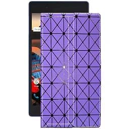 Чохол StatusCASE з екошкіри для планшету Lenovo Tab 3 7 TB3-710i Фіолетовий ромб