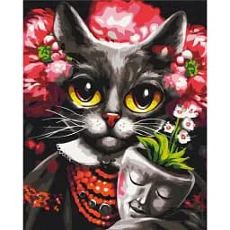 Картина по номерам Brushme Киса Дзен ©Марианна Пащук 40x50 см