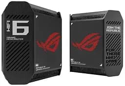 Система WiFi-Mesh ROG Rapture GT6 AX10000, 3xGE LAN, 1x2.5GE WAN, 1xUSB 3.2, 2мод, черный Asus teh0017209