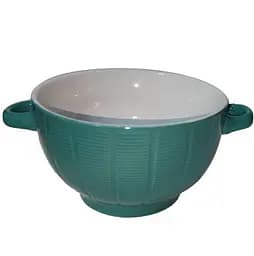 Тарелка глубокая Offtop, с двумя ручками, 680 мл, голубой (850104)