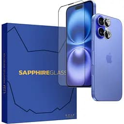 Захисне скло iLera Sapphire Ultra + Glass для Apple iPhone 16 Plus (iLSPDL+16PL) [115633] - мініатюра 2