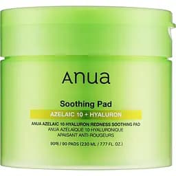Педи для обличчя Anua Azelaic 10 Hyaluron Redness Soothing Pad заспокійливі 90 шт. 230 мл - мініатюра 2