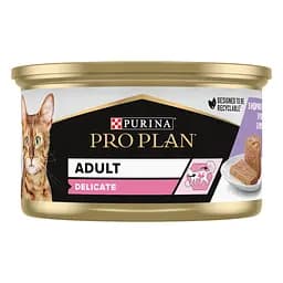 Вологий корм для котів з чутливим травленням Purina Pro Plan Delicate мус з індичкою 85 г (12458899) - мініатюра 3