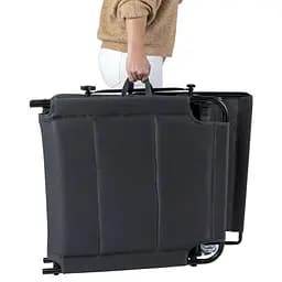 Ліжко розкладне Bo-Camp Sun Lounger With Sunscreen 5 Positions Grey (1304492) - мініатюра 3