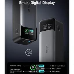 Універсальна мобільна батарея Anker PowerCore 737 GaNPrime 24000 mAh 140W Black (A1289011) - мініатюра 7