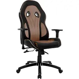 Геймерське крісло GT Racer чорне коричневе (X-2645 Black/Brown)
