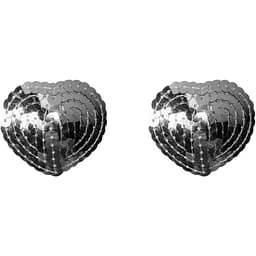 Наклейки з паєтками Lola games Boss Pasties Burlesque Rand 2 шт. сріблястий