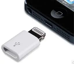 Перехідник-адаптер Apple micro Usb to iPhone 5 6 7 8 Lightning - мініатюра 4