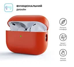 Силіконовий чохол для навушників Apple AirPods Pro 2 2022, Silicone Case, помаранчевий, захисний чохол, ультратонкий і легкий, захист від подряпин, пилу та ударів, м"який силікон, ArmorStandart (ARM64539) - мініатюра 2