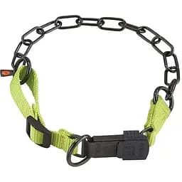 Нашийник з нейлоном для собак Sprenger Adjustable Collar with Assembly Chain воронена сталь 3 мм, 60-65 см