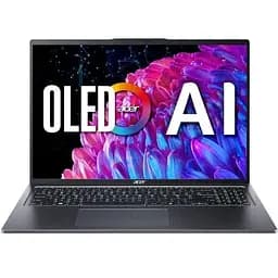 Ноутбук ACER Swift Go 16 OLED SFG16-72-5018 (NX.KZ2EX.001), Intel Core Ultra 5 125H до 4.5GHz, 16" 3.2K, 16GB, SSD 512GB, Intel Arc graphics, Free DOS, Steel