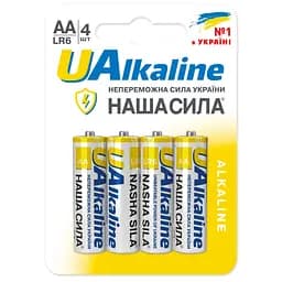 Батарейки Наша Сила UAlkaline AA (LR6) 4 шт.