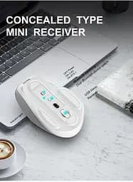 Миша бездротова 2 режимна Apayado T02 Pro Dual Mode Wireless Mouse сіра - мініатюра 6