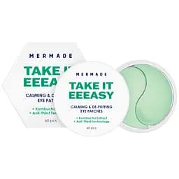 Патчи под глаза Mermade Take It Eeeasy Calming & De-puffing Kombucha extract & Anti-thirst technology тонизирующие гидрогелевые 60 шт.