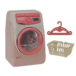 Стиральная машина YH129-3C/3S на батарейках, свет, звук, в коробке (6982005400297) Бежевый