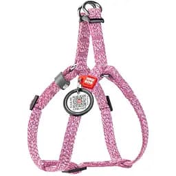 Шлея для котів та дрібних порід собак Waudog Re-cotton з відновленої бавовни та QR паспортом, світловідбиваюча