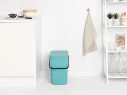 Відро для сміття Brabantia Sort&Go, 25 л, м'ятний (129902) - мініатюра 4