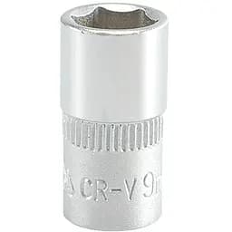 Головка торцева 6-гранна Yato квадрат 1/4" М= 9 мм L= 25 мм (YT-1408)