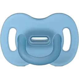 Пустушка силіконова Suavinex, фізіологічна, 6-18 міс., блакитна (307274)