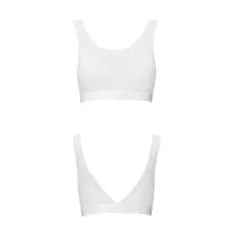 Топ із прозорою вставкою Passion PS002 TOP white L - мініатюра 3