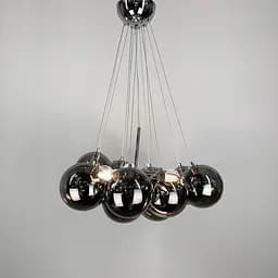 Люстра-пучок на 12 графитовых плафонах Line.F MJ 140-650 CH+CR