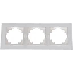 Рамка Brille тройная белая (стекло) NB-3F wh