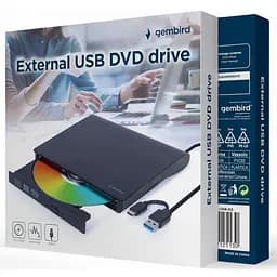 Зовнiшній DVD Gembird DVD-USB-03, USB3,0 - мініатюра 2