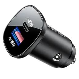 АЗП Acefast B1 mini PD20W+QC3.0 total 38W (1USB-A/1C) Black