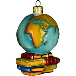 Ялинкова прикраса Різдвяні історії Глобус школяра скло (4820001045345)