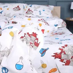 Простирадло Mirson 17-0725 Гаррі Поттер 150х220 см бязь біле (2200010752304)