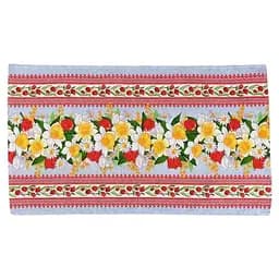 Рушник вафельний Руно Весняні квіти 3 набивний комбінований 45х80 см (202.15_Весняні квіти_3)