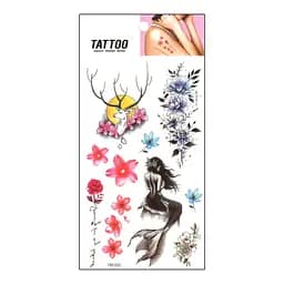 Тимчасове татуювання Русалка - Олень Tattoo 1020-HM1693