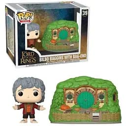 Коллекционная фигурка Funko Pop Властелин колец Бильбо Lord of the Rings Bilbo & Bag End 10 см LOTR B 39
