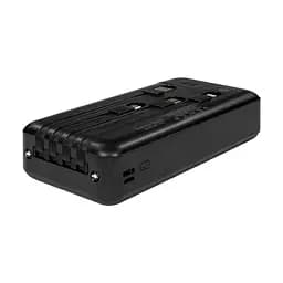 Повербанк 20000mAh Power Bank Kraft KPB-1120L Black LED-ліхтар (43-00081) - мініатюра 4