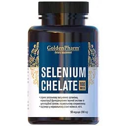 Вітаміни та мінерали Golden Pharm Selenium Chelate, 90 вегакапсул