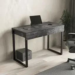 Стіл комп'ютерний Moreli X2 1100х755х536 мм Бетон темний (zg-x2-darkbeton)