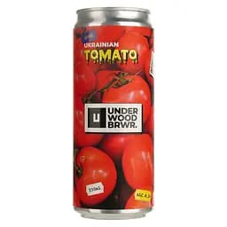 Пиво Underwood Brewery Ukrainian Tomato Gose светлое 4.1% 0.33 л ж/б
