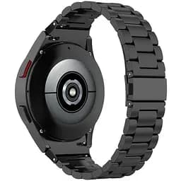 Ремінець для Samsung Galaxy Watch FE + конектор (2шт) - чорний розмір L нержавіюча сталь ширина кріплення 20мм Watchbands Stainless Premium (FEWB94372497)