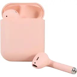 Беспроводные блютуз наушники TWS i12 с боксом для подзарядки Pink (au174-hbr)