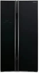 Холодильник SBS Hitachi R-S700PUC2GBK 180х77х92см 2 двері Х-377 л М-228 л A++ NF Інвертор Чорний скло (R-S700PUC2GBK)
