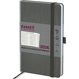 Щотижневик Axent 2026 Partner Lines 125 x 195 мм сірий (8515-26-03-A)