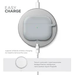 Силіконовий чохол для навушників Apple AirPods 3, Hang Case, люмінесцентний, ультратонкий захисний кейс товщиною 2 мм, захист від подряпин, пилу та ударів, компактний, з карабіном для кріплення, ArmorStandart (ARM60314) - мініатюра 7