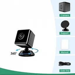 Міні-камера Wi-Fi X6D, бездротова, з нічним баченням, магнітним кріпленням та записом на карту пам’яті - мініатюра 5