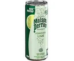 Maison Perrier Forever Lime, 0,25 л, Вода мінеральна газована зі смаком Лайма Мейсон Пер'є, без цукру, ж/б
