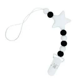 Цепочка для пустышки "Звезда" Mega Zayka MGZ-0512(White) силиконовая