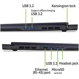 Ноутбук Ігровий Acer Predator Helios Neo 18 AI PHN18-72-79YB з процесором Intel Core Ultra 7 255HX pana la 5.2GHz, 18'' WQXGA, IPS, 240Hz, 32GB DDR5 RAM, 1TB SSD, NVID GDDR7, No OS, Abyssal чорний - мініатюра 8