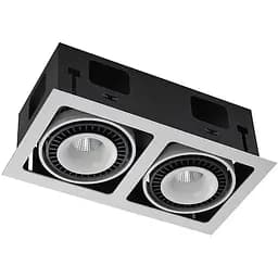 Точковий світильник Skarlat RGL7116-2 2×18W WH+BK 4000K